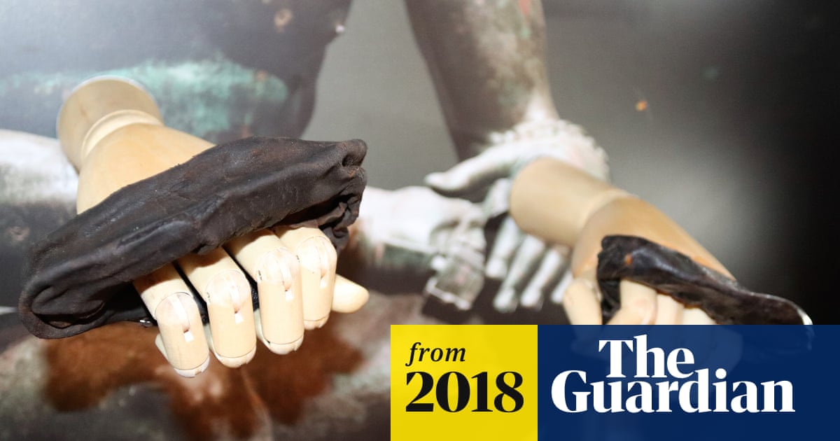 guardian's tweet card. Leather bands dating from AD120 are thought to be only known surviving examples