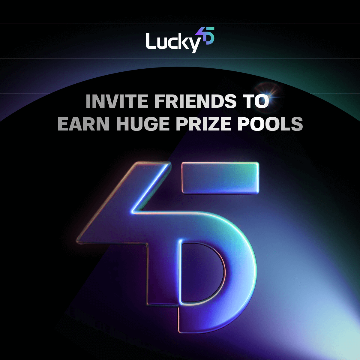 Lucky45Protocol's tweet card. Lucky45
