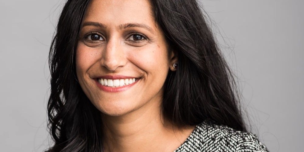 meliarobin's tweet card. Investor Shruti Gandhi said the Capsule round took longer so she could work her network of female investors. Typically she's the only woman in a deal.