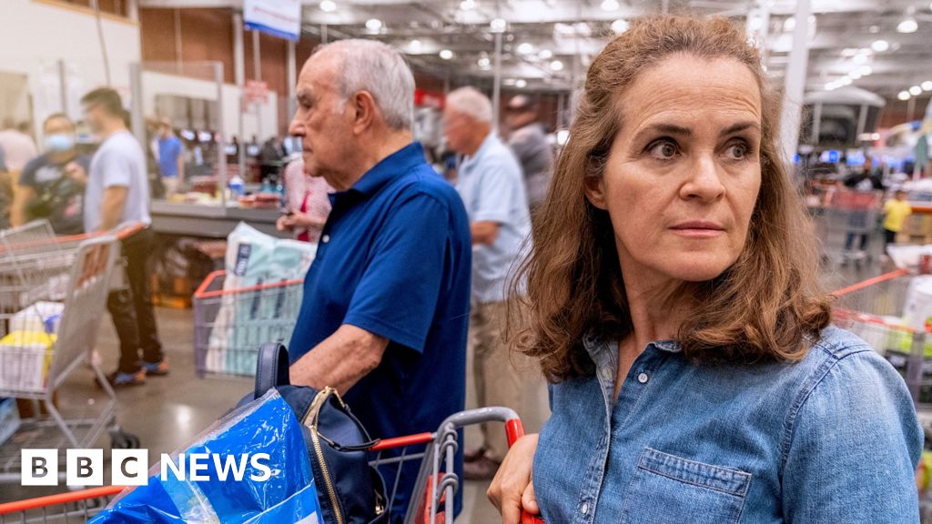 GeographyPC's tweet card. Stock market falls, tariffs and other changes are reigniting fear of economic downturn in the US.