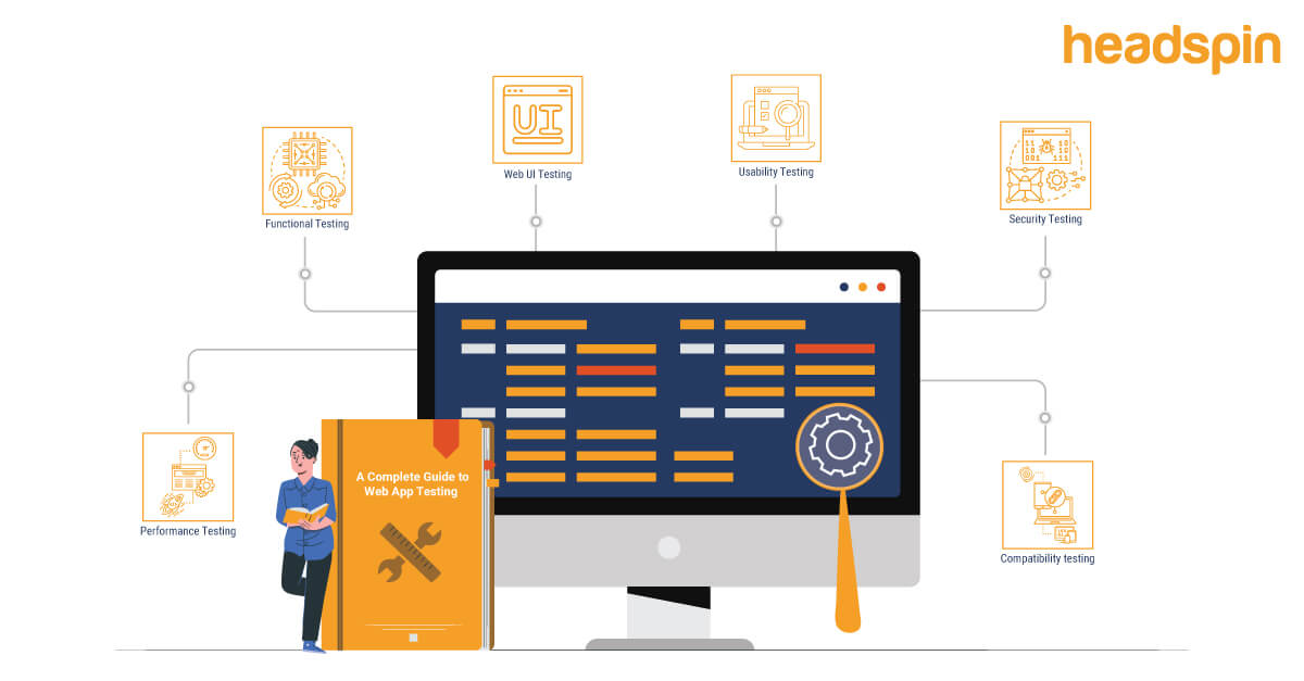 headspin_io's tweet card. What is web application testing, and why is it essential? What techniques can you use to improve web app testing? All this and more in this complete guide!
