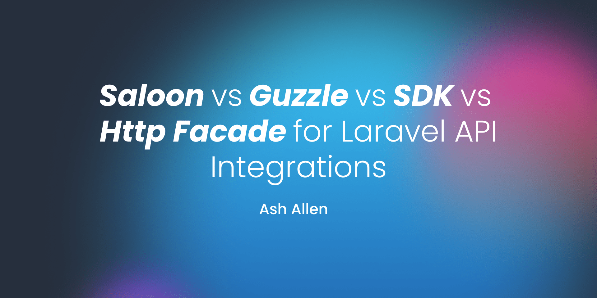LaravelLinks's tweet card. Read about how to decide whether to use Salon, Guzzle, an SDK, or the Http Facade to build API integrations for your Laravel applications. This article is a snippet from my "Consuming APIs in...