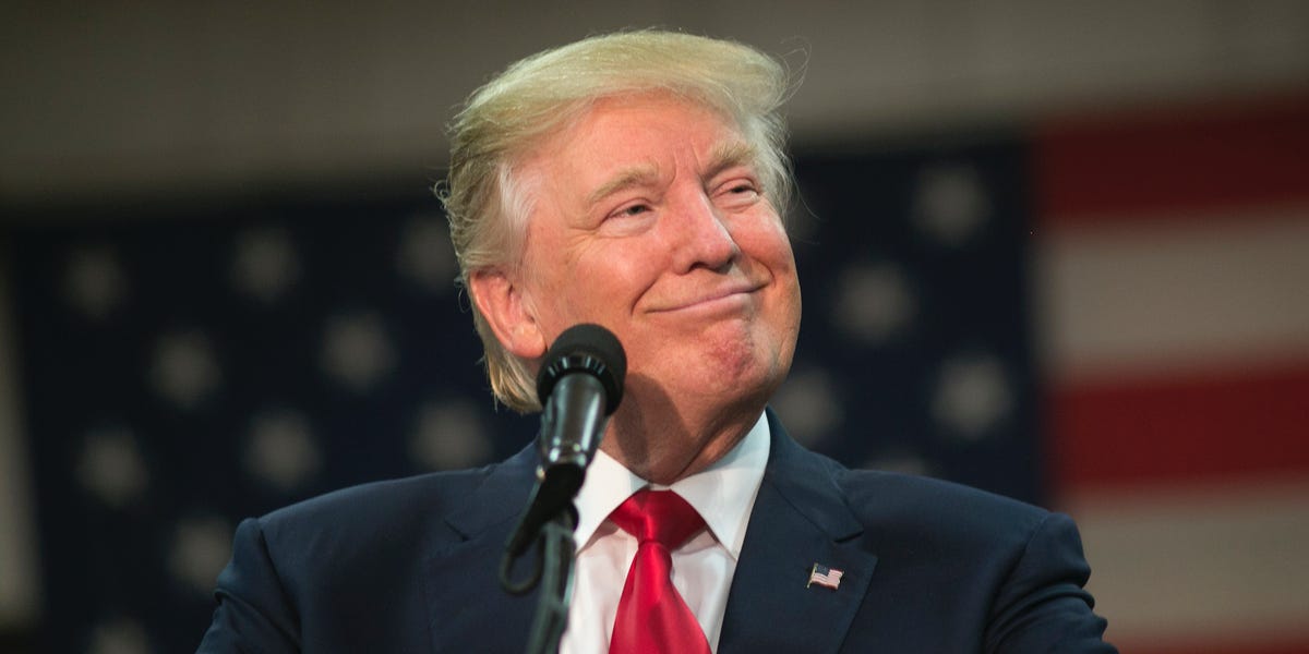 blockingqueue's tweet card. Republican presidential nominee Donald Trump said Hillary Clinton's policies were "so bad" that the election should be canceled, with him declared the winner.