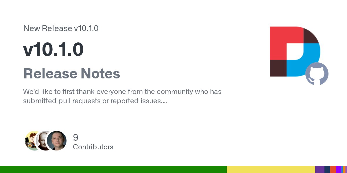 danielvaladas's tweet card. Release Notes We'd like to first thank everyone from the community who has submitted pull requests or reported issues. A grand total of 75 pull requests by 9 contributors were processed for thi...