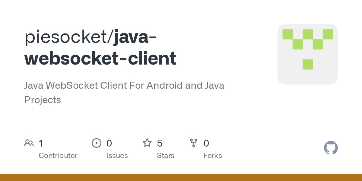 sudoanand's tweet card. Java WebSocket Client For Android and Java Projects - piesocket/java-websocket-client