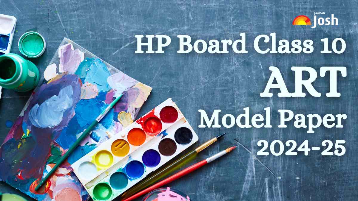 Jagranjosh's tweet card. HP Board Class 10 Art Model Paper 2024 - 2025: Get here direct link to Download FREE PDF for HPBOSE 10th Art sample question paper here.