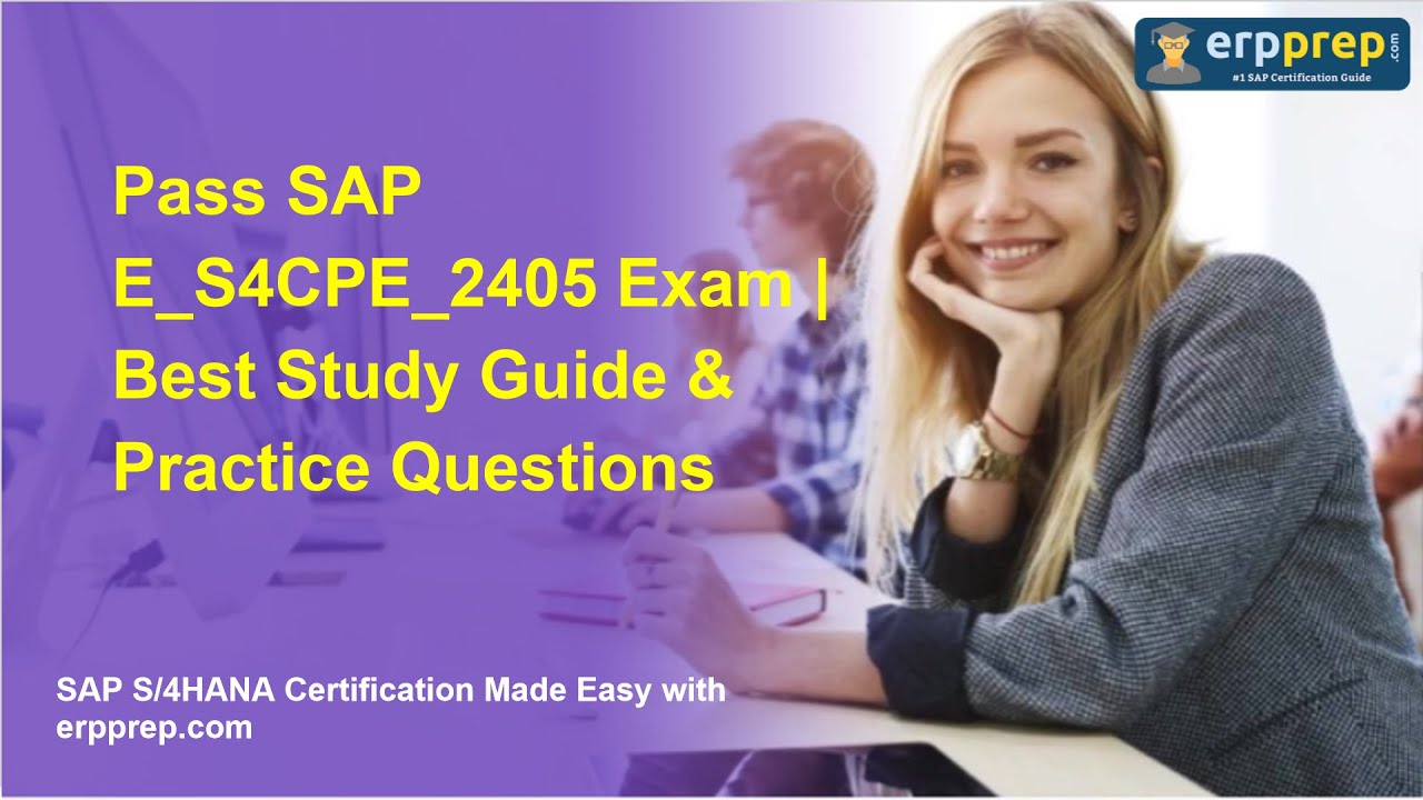 erpprep's tweet card. Pass SAP E_S4CPE_2405 Exam | Best Study Guide & Practice Questions