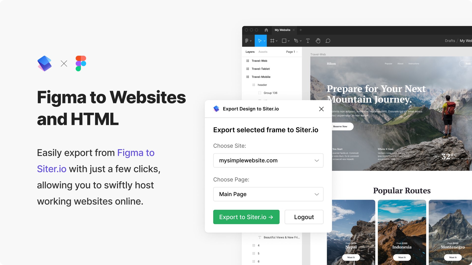 getsiter's tweet card. Siter.io is a website builder that lets you create and publish entire websites without any coding at all. It works by directly exporting Figma design files without hassle of converting your layout...