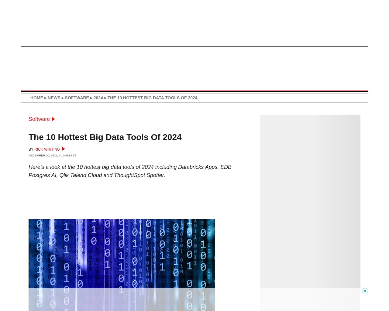 managetech_inc's tweet card. 2024年の10大ビッグデータツールの紹介 ビッグデータツールの需要増大 Apache Software Fo