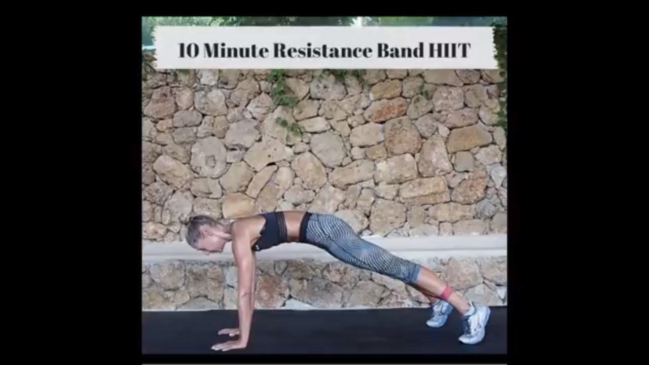 PTwPrecision's tweet card. 10 Minute Full Body Resistance Band HIIT Workout