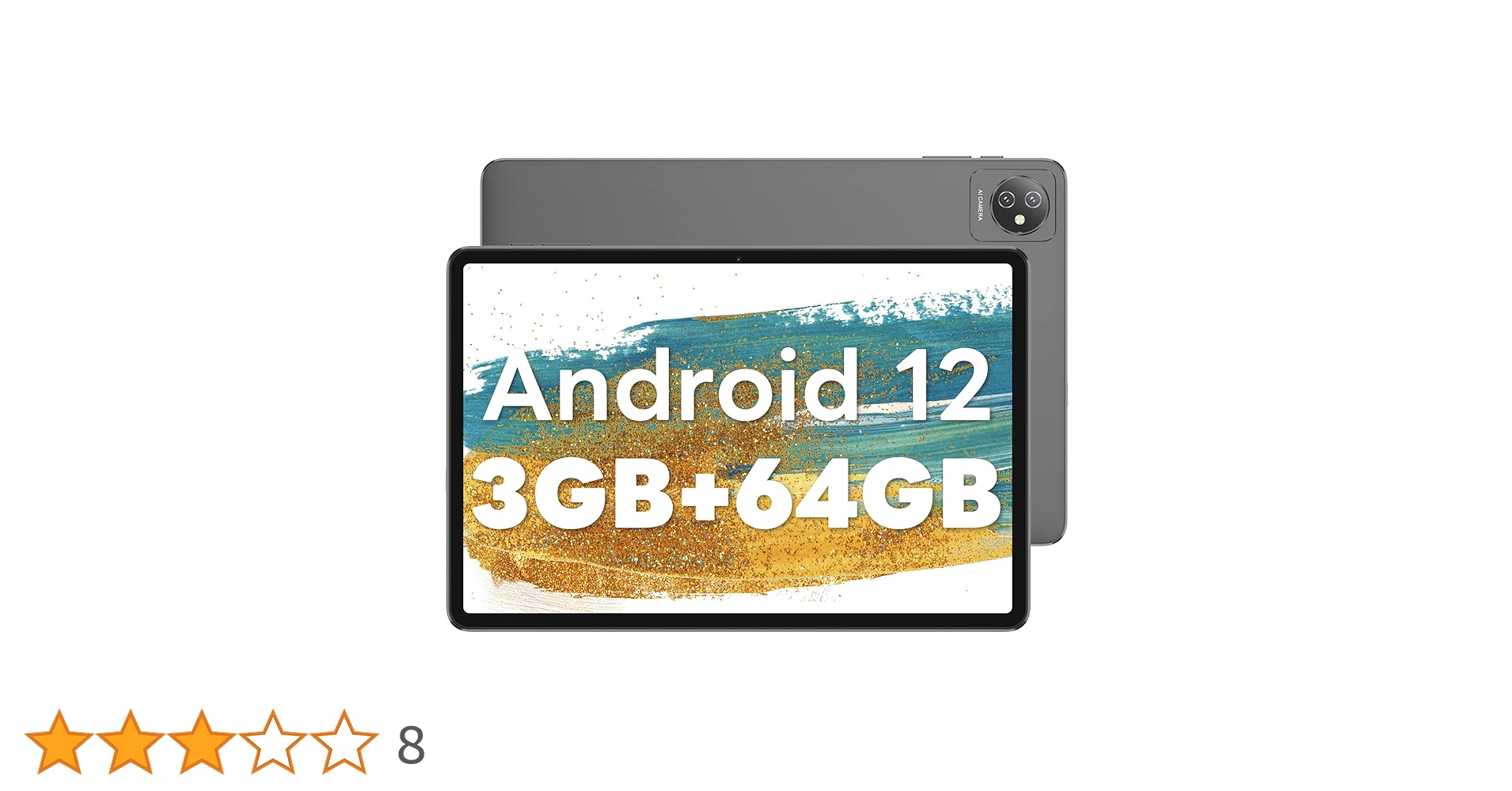 TheDealDuck's tweet card. Blackview Tablet Android 12, Tab 7 WiFi Tablet 10 Pulgadas 3GB RAM +64GB ROM(1TB Ampliable), 6580mAh Batería, 1280 x 800 HD+ Tablet Baratas y Buenas, 5MP+2MP Cámara/Quad Core/GMS Certificado/Type C