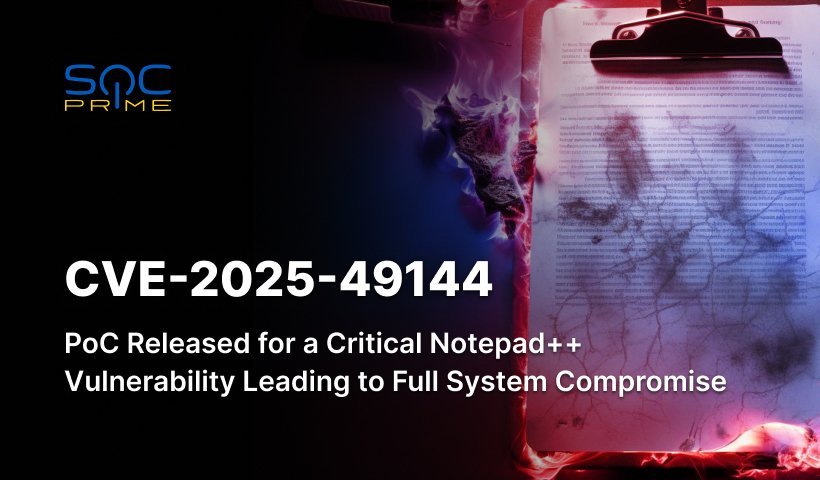 fernandokarl's tweet card. Explore details for CVE-2025-49144, a privilege escalation vulnerability affecting Notepad++, with in-depth analysis in the SOC Prime blog.