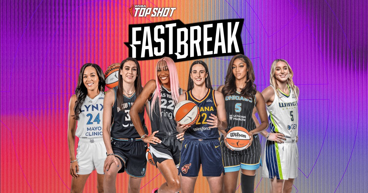 FastBreakGames's tweet card. Fast Break utilizes your Top Shot collection and connects it to WNBA action!