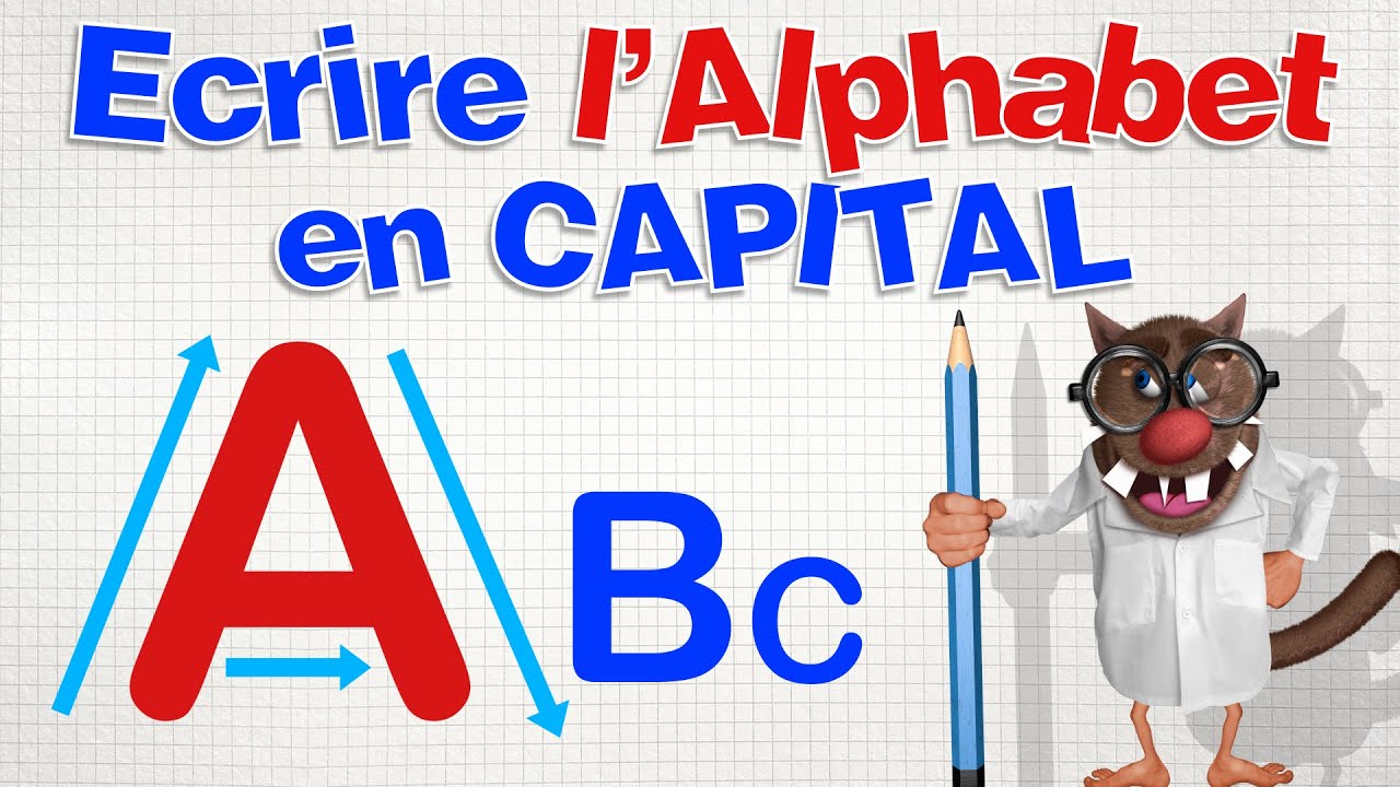 Foufou_Channel's tweet card. Foufou - Ecrire l'Alphabet En Capital pour les enfants (Learn the...