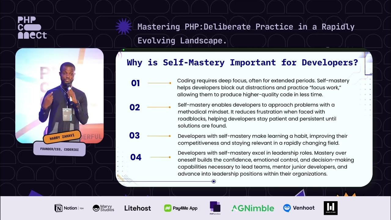 PhpTalks's tweet card. Mastering PHP - Deliberate Practice in an Evolving Landscape | Harry...