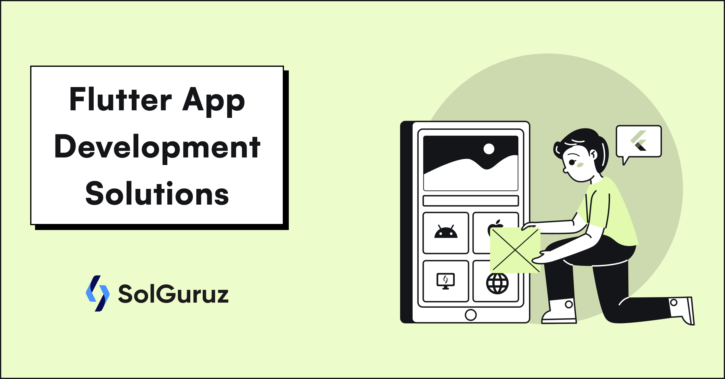 SolGuruz's tweet card. SolGuruz is a leading Flutter app development company that provides top-notch Flutter app development services at an affordable price rate.