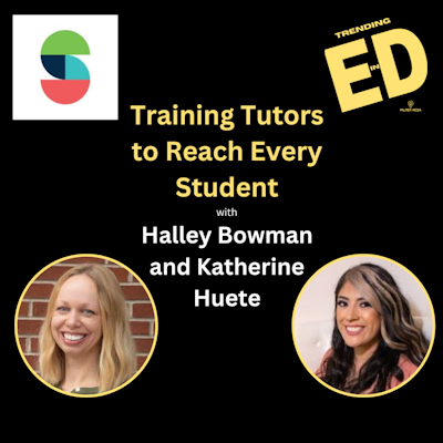 HeathMorrison10's tweet card. Host Mike Palmer talks with Halley Bowman, who focuses on curriculum and tutor training at ⁠Saga Education⁠, and Katherine Huete, founder of the consultancy ⁠Estelita⁠ and a leader in scaling...