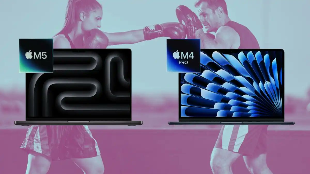 Techboxfr's tweet card. Découvrez tout sur le duel inattendu entre le MacBook Pro M5 et le M4 Pro en 2026, une confrontation qui redéfinit les performances et l'innovation dans l'univers Apple.