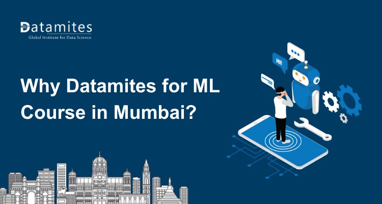 DataMites's tweet card. Discover why DataMites is the top choice for a Machine Learning course in Mumbai. Get expert training, hands-on projects, global certifications, and career support to kickstart your AI journey.