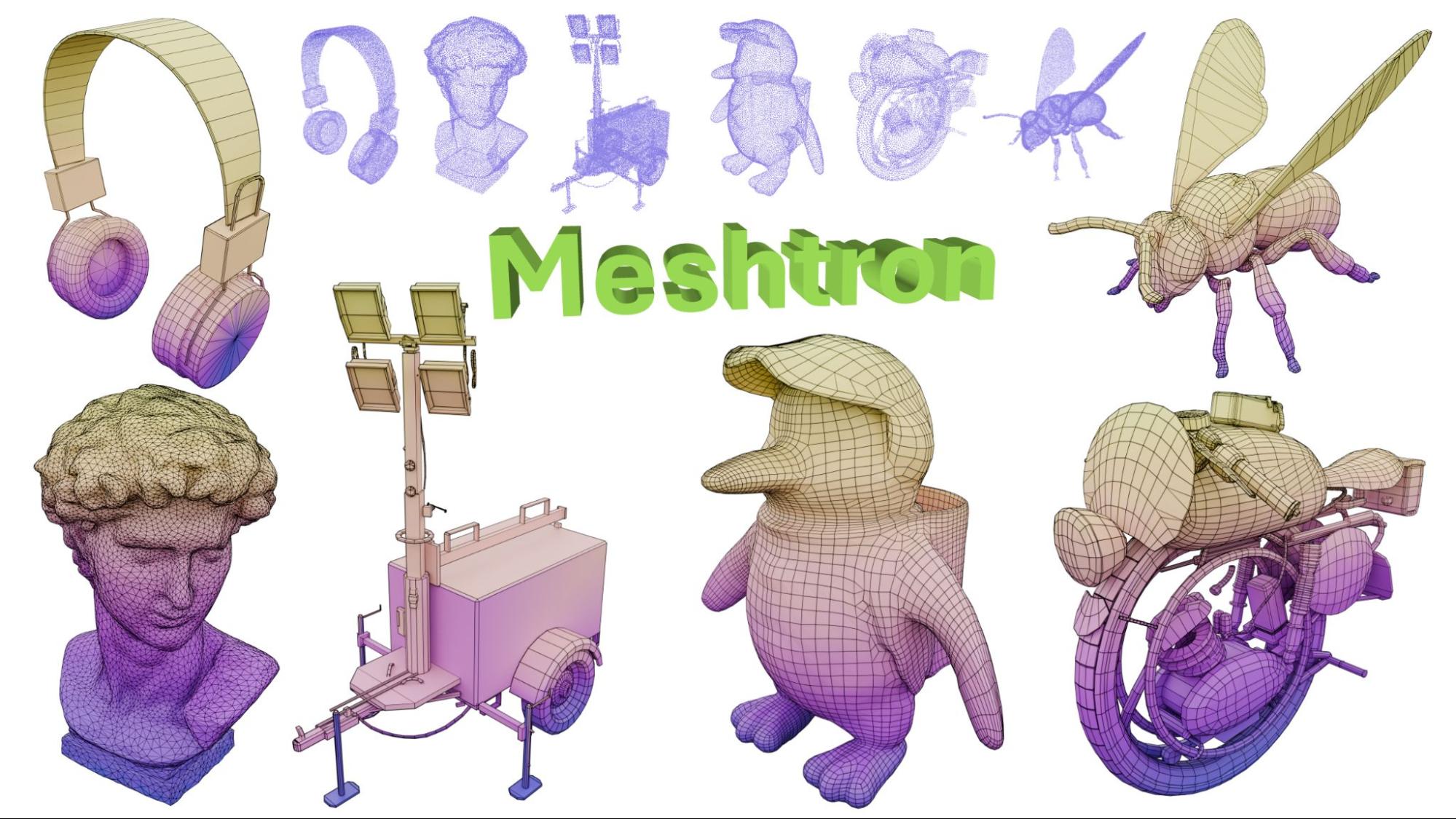 genainewstop's tweet card. Meshes are one of the most important and widely used representations of 3D assets. They are the default standard in the film, design, and gaming industries and they are natively supported by virtua...