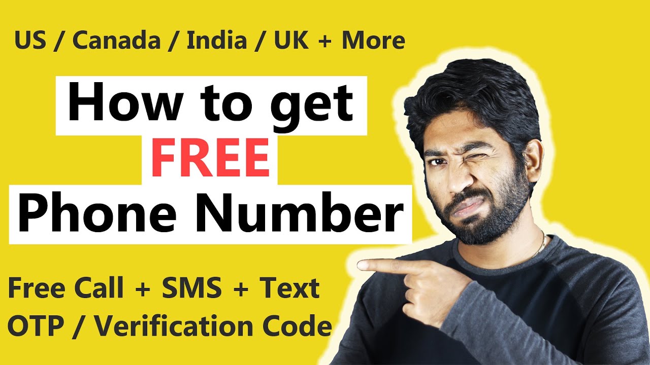TechItEasyIn's tweet card. How to get a FREE Phone Number - Free Call & SMS | US / UK / India...