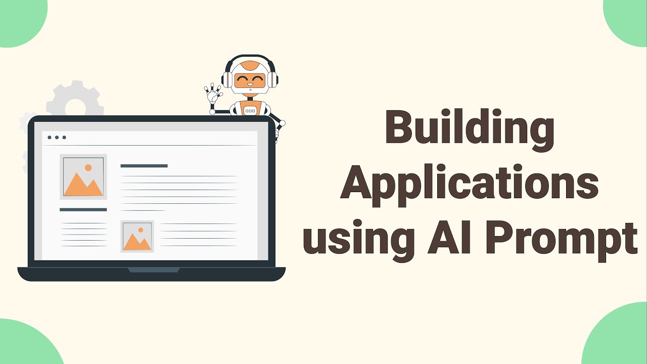 drapcode's tweet card. Building Applications using AI Prompt