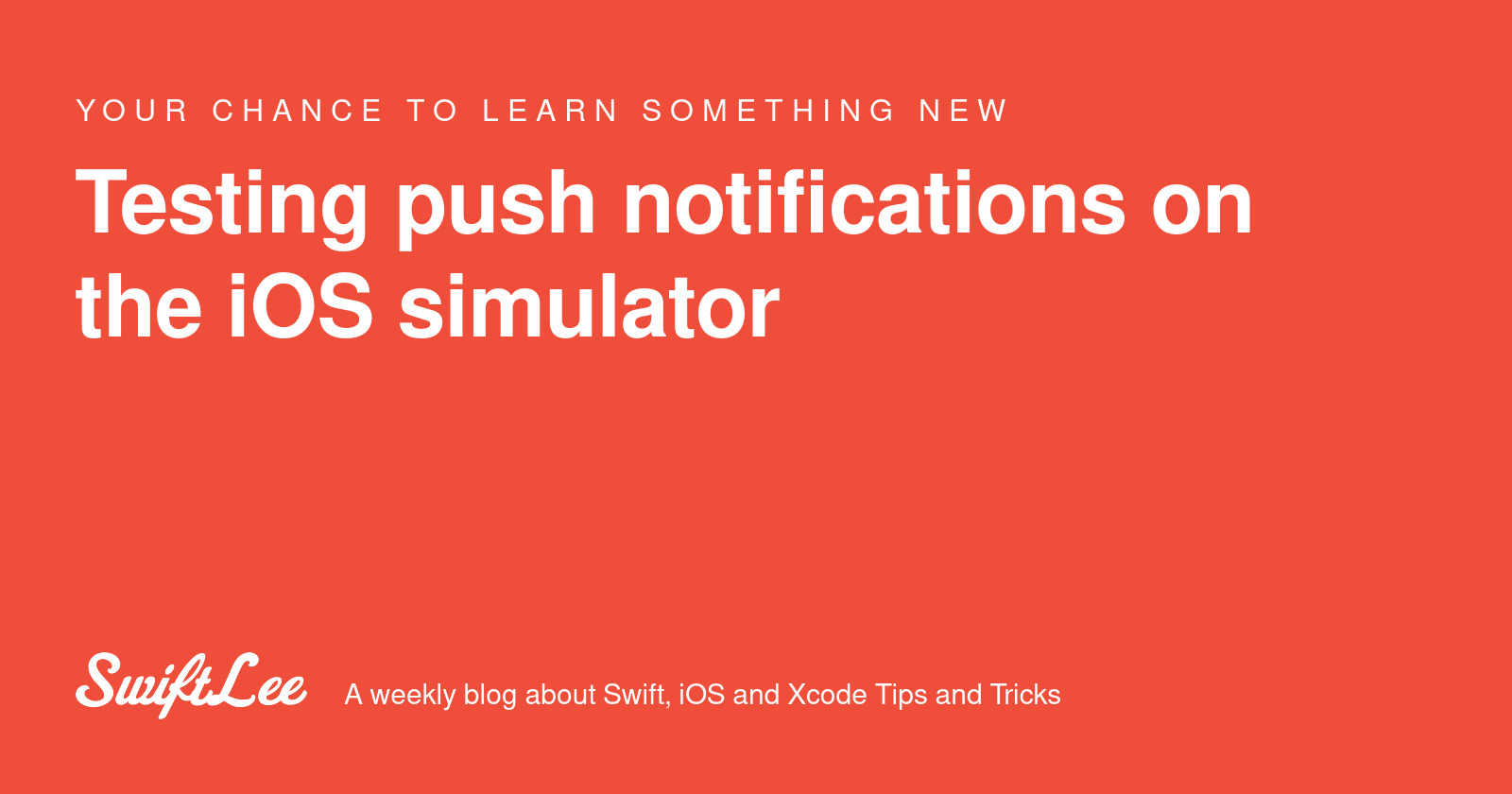 twannl's tweet card. Testing push notifications on the iOS simulator using this Mac app allows you and your colleagues to trigger remote notifications locally.