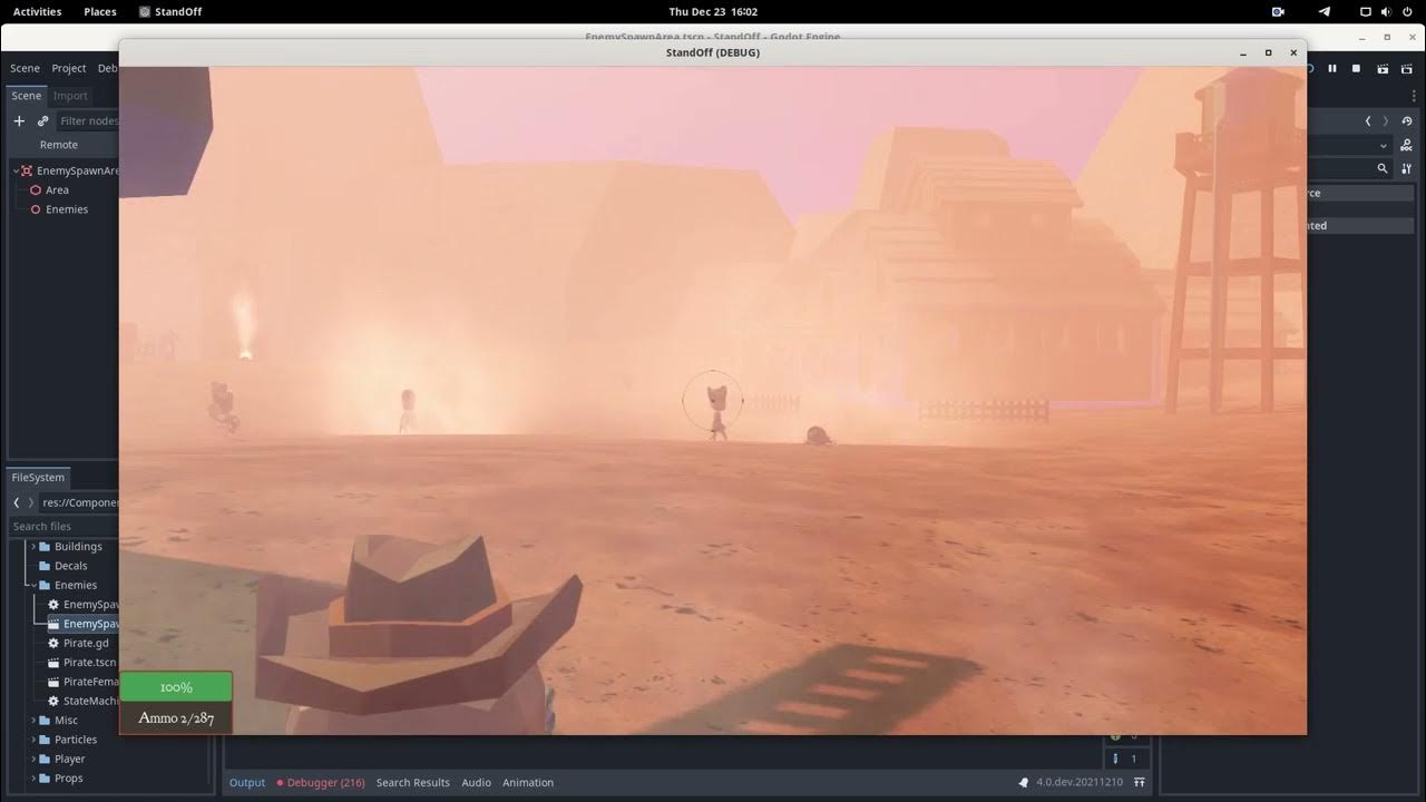 YukoSoftware's tweet card. Shootout with some pirates