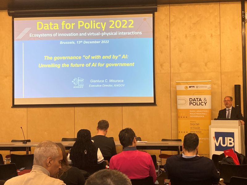 Gianlucamisu's tweet card. A great pleasure to keynote in Brussels #Dataforpolicy2022 a conference that has become a reference for researchers and practitioners in the field and of great importance to support policy makers'...