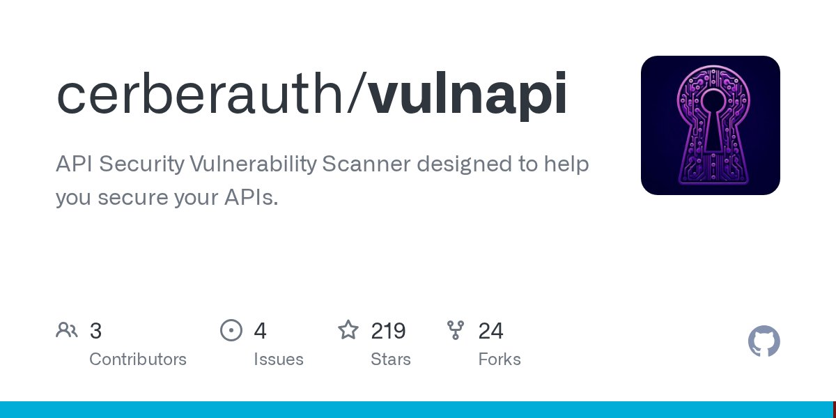 akash_p1989's tweet card. API Security Vulnerability Scanner designed to help you secure your APIs. - cerberauth/vulnapi