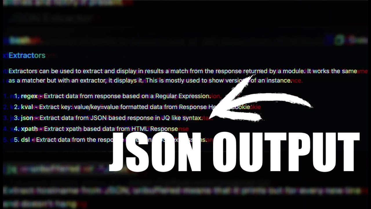 pdiscoveryio's tweet card. ProjectDiscovery Tips and Tricks - The JSON Extractor!