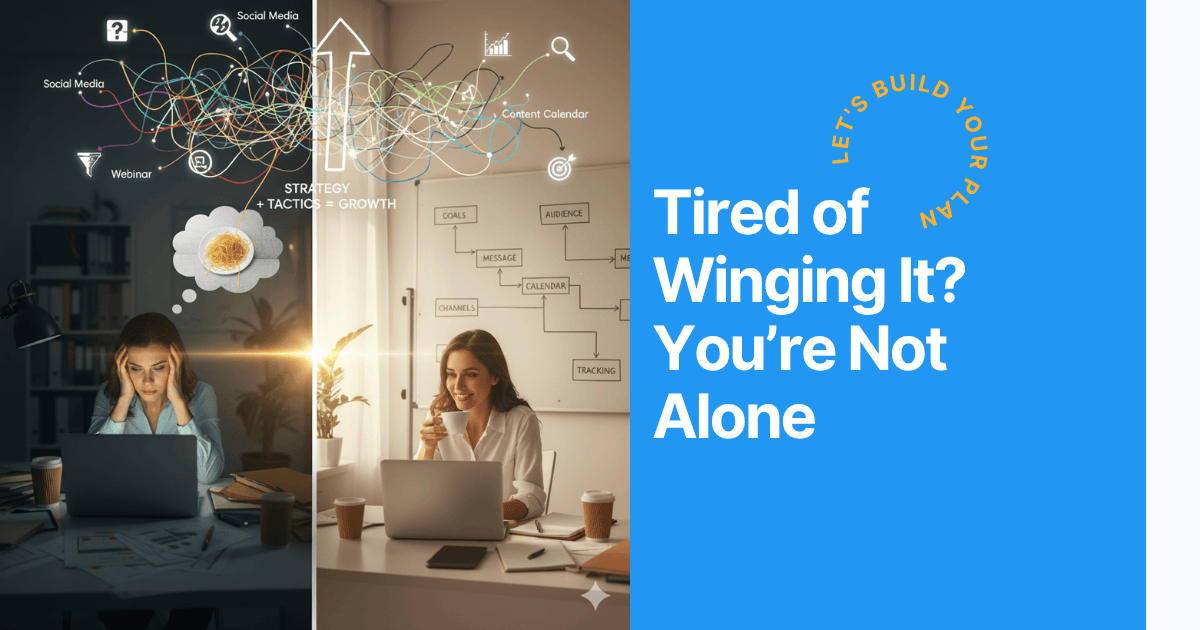 DebraLloydNGBT's tweet card. Stop guessing your way through marketing. If you're tired of winging it and getting inconsistent results, here's how to build a strategic marketing plan that actually works for your business.