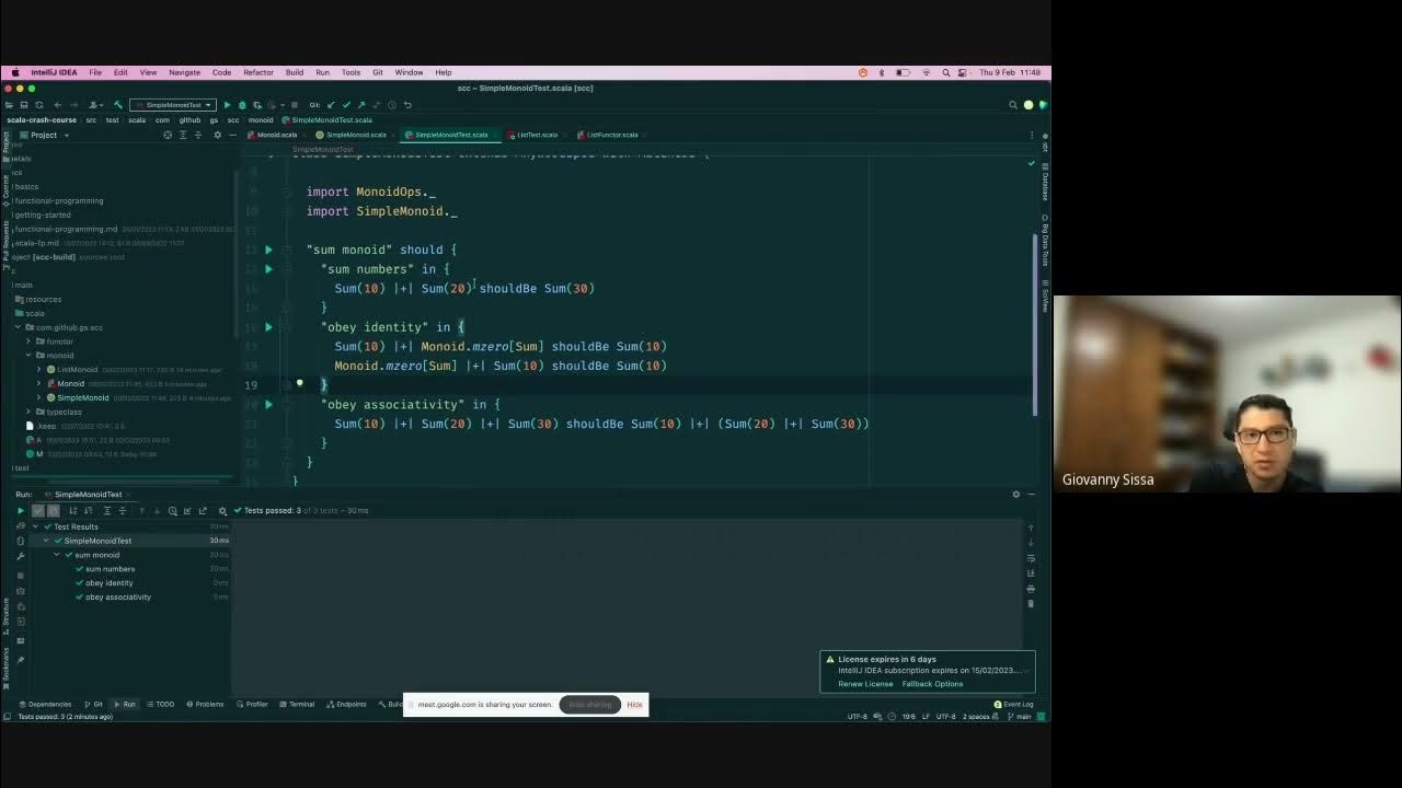 admiosdevs's tweet card. Functional Programming in Scala VI