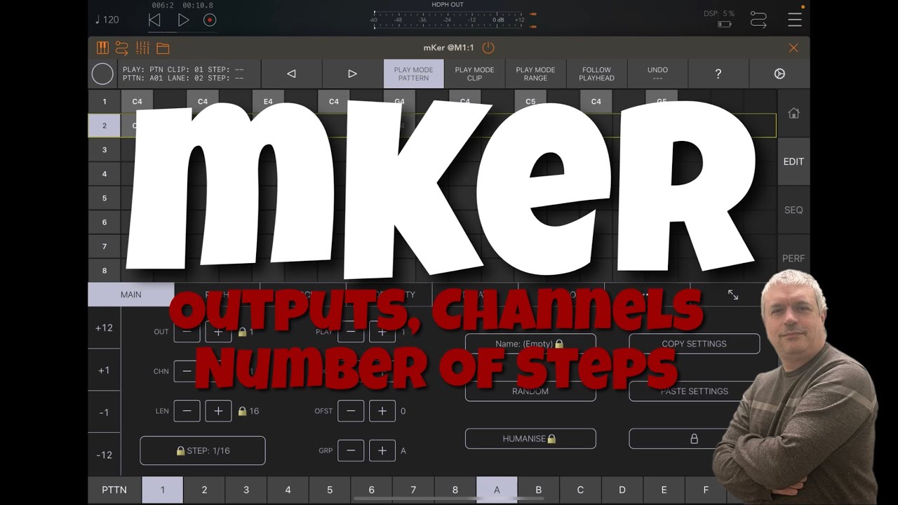 SoundForMore's tweet card. Achilleas Sourlas mKer AUv3 Midi Step Sequencer - Tutorial 3:...