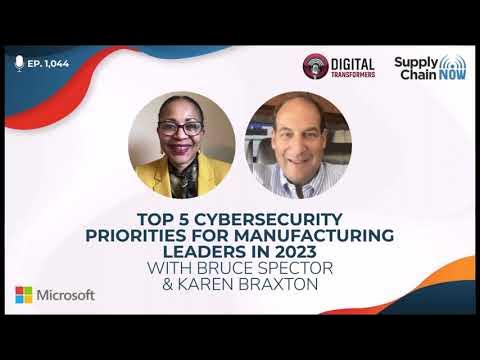 Kevin_Jackson's tweet card. Top 5 Cybersecurity Priorities for Manufacturing Leaders in 2023 with...