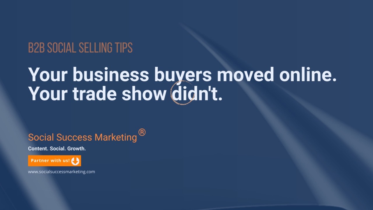 SocialSMktg's tweet card. You're reading this between production runs, probably thinking about next quarter's trade show budget. Meanwhile, a design engineer just eliminated you from consideration.