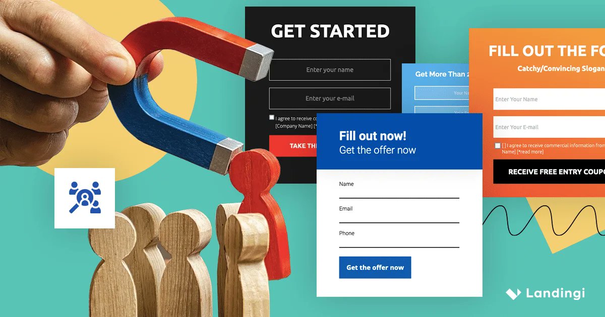 landingiapp's tweet card. Check out 8 high-converting lead generation forms examples across various industries. Discover why they perform so well to inspire your ones!