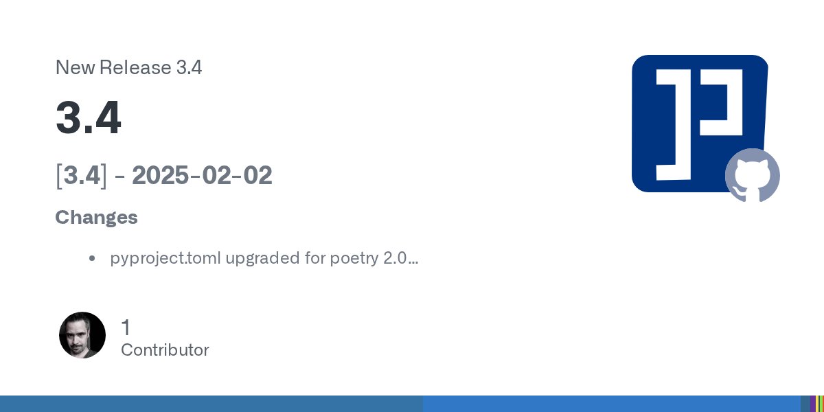 papermerge's tweet card. [3.4] - 2025-02-02 Changes pyproject.toml upgraded for poetry 2.0 in document details view, values of document type dropdown are sorted alphabetically and autocomplete in "new document type&q...