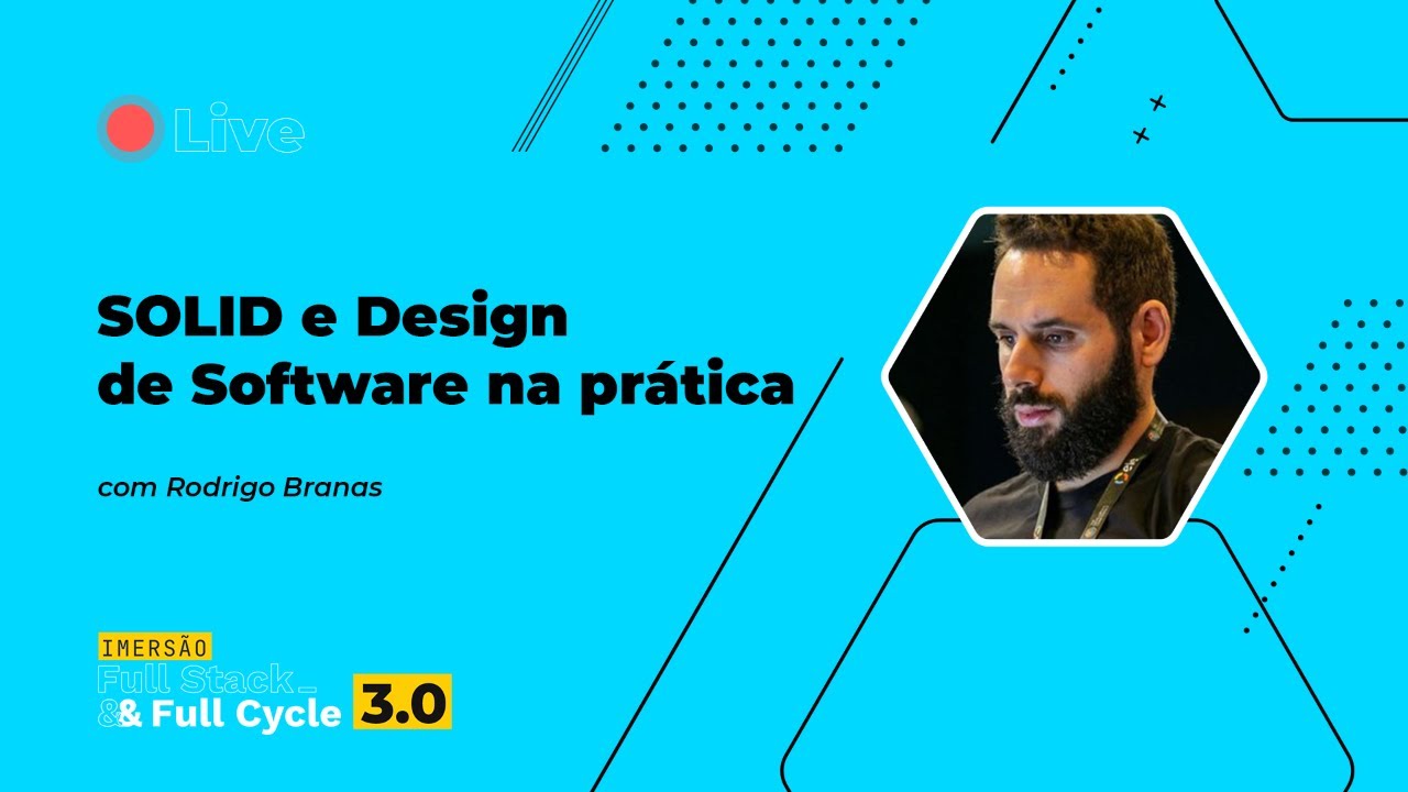 rodrigobranas's tweet card. SOLID e Design de Software na prática