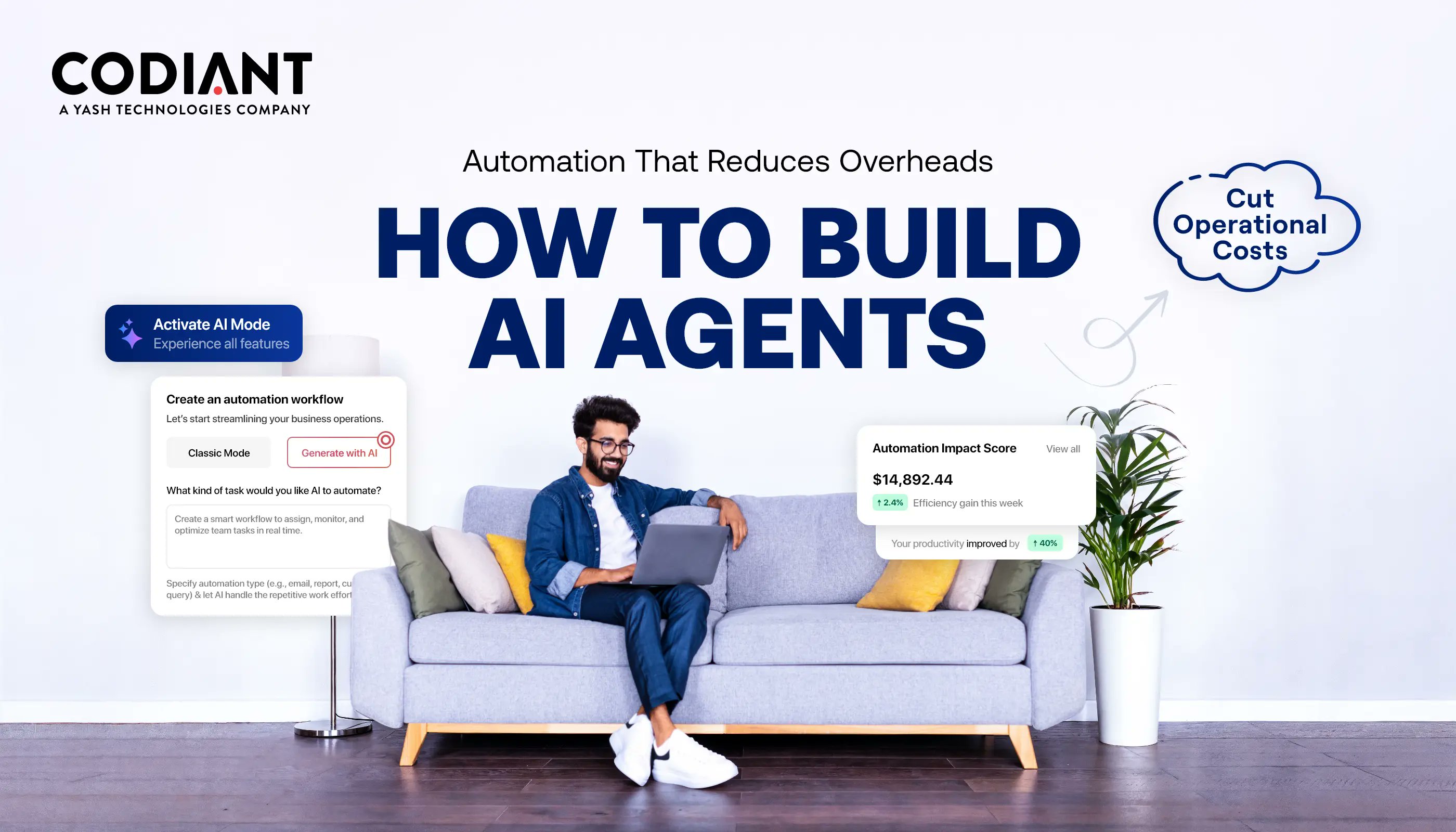 CODIANTSoftware's tweet card. Learn how to create AI agents with this beginner-friendly, step-by-step guide. Build intelligent systems to automate tasks and enhance efficiency with AI!