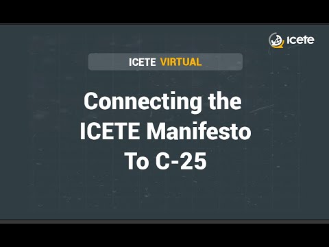 IncreaseAssoc's tweet card. IV- Connecting the ICETE Manifesto to C-25- Recording
