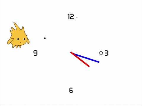 nekoppy_py's tweet card. 時計の読み方　練習ゲーム