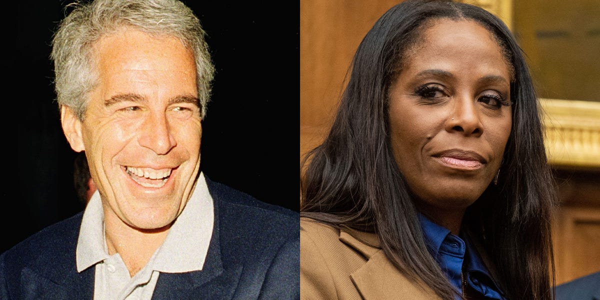 tonetalks's tweet card. Jeffrey Epstein funded US Virgin Islands politicians, like Rep. Stacey Plaskett, who represented the territory he used as a playground for pedophilia.