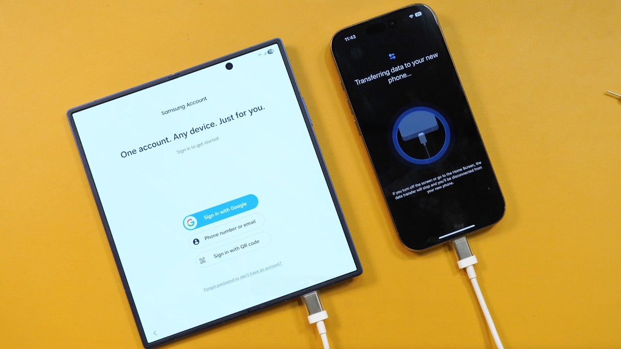 geekyranjit's tweet card. Switching Guide from iPhone to Samsung Galaxy Z Fold7