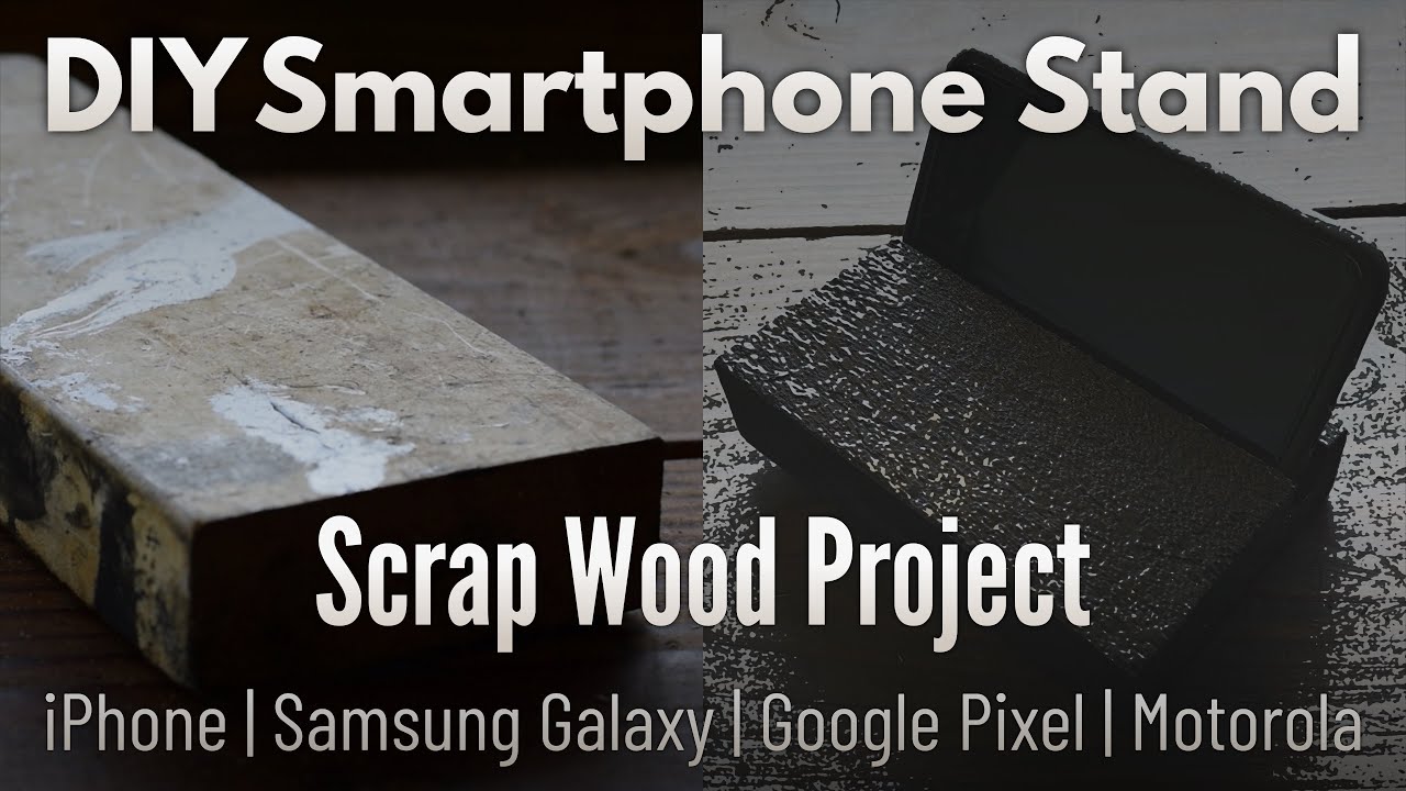 TryAdaptLearn's tweet card. Let’s build a DIY scrap wood smartphone stand