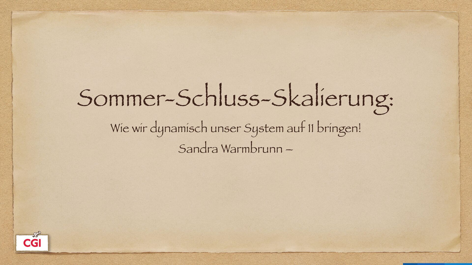 stwarmbrunn's tweet card. Sommer-Schluss-Skalierung: Wie wir dynamisch unser System auf 11 bringen! Bei meinem Vortrag geht es um eine Webanwendung, die über das Jahr verteilt…