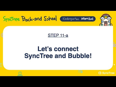 SyncTree_Studio's tweet card. [Kindergarten] 11-a. Let's connect SyncTree and Bubble!