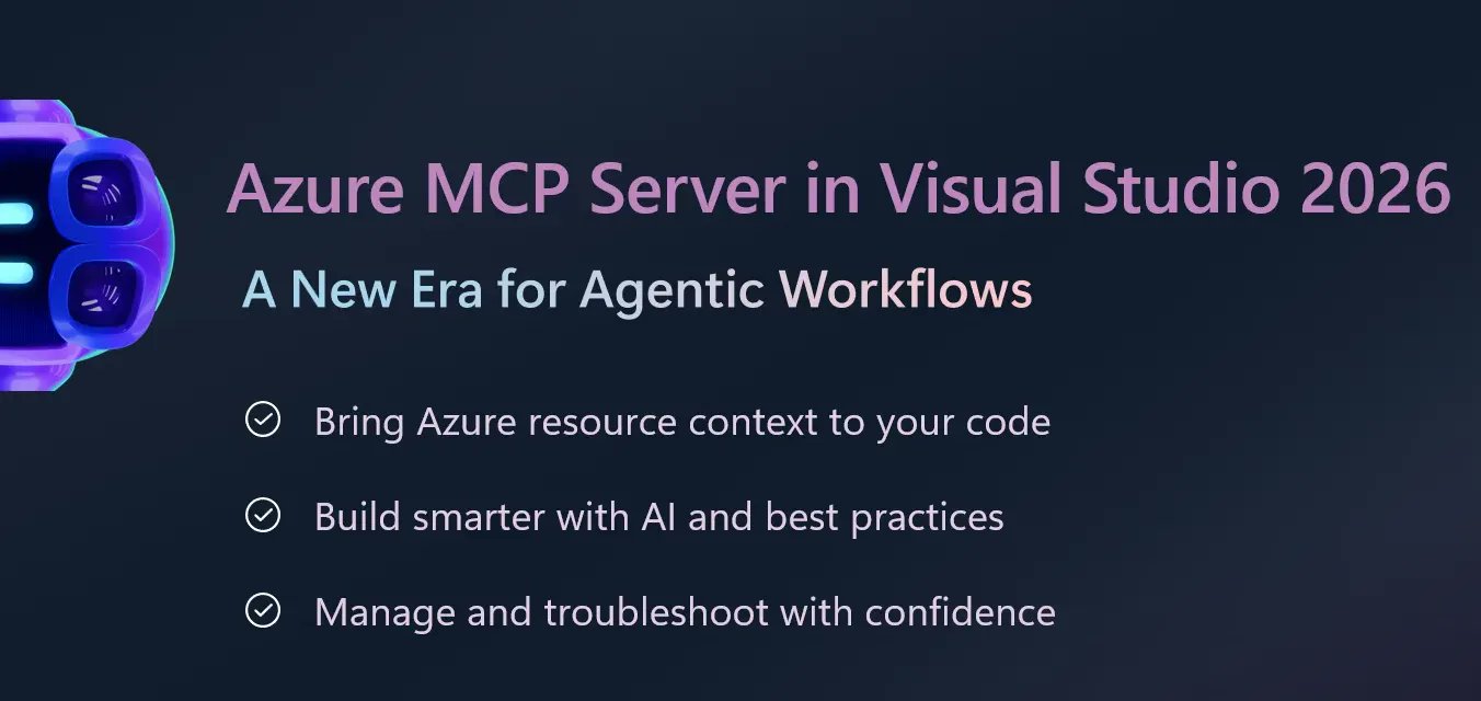 Herr_Ben11's tweet card. Discover how Azure MCP Server integrates with Visual Studio 2026 to revolutionize your Azure development experience and efficiency.