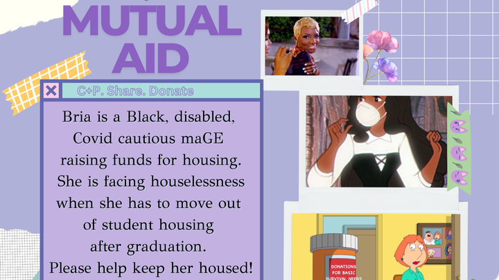cyberch8se's tweet card. Hi, I'm Bria and I am a Covid cautious, Black woman with disabilities who is in need of … Bria Hampton needs your support for Help Bria Secure Housing