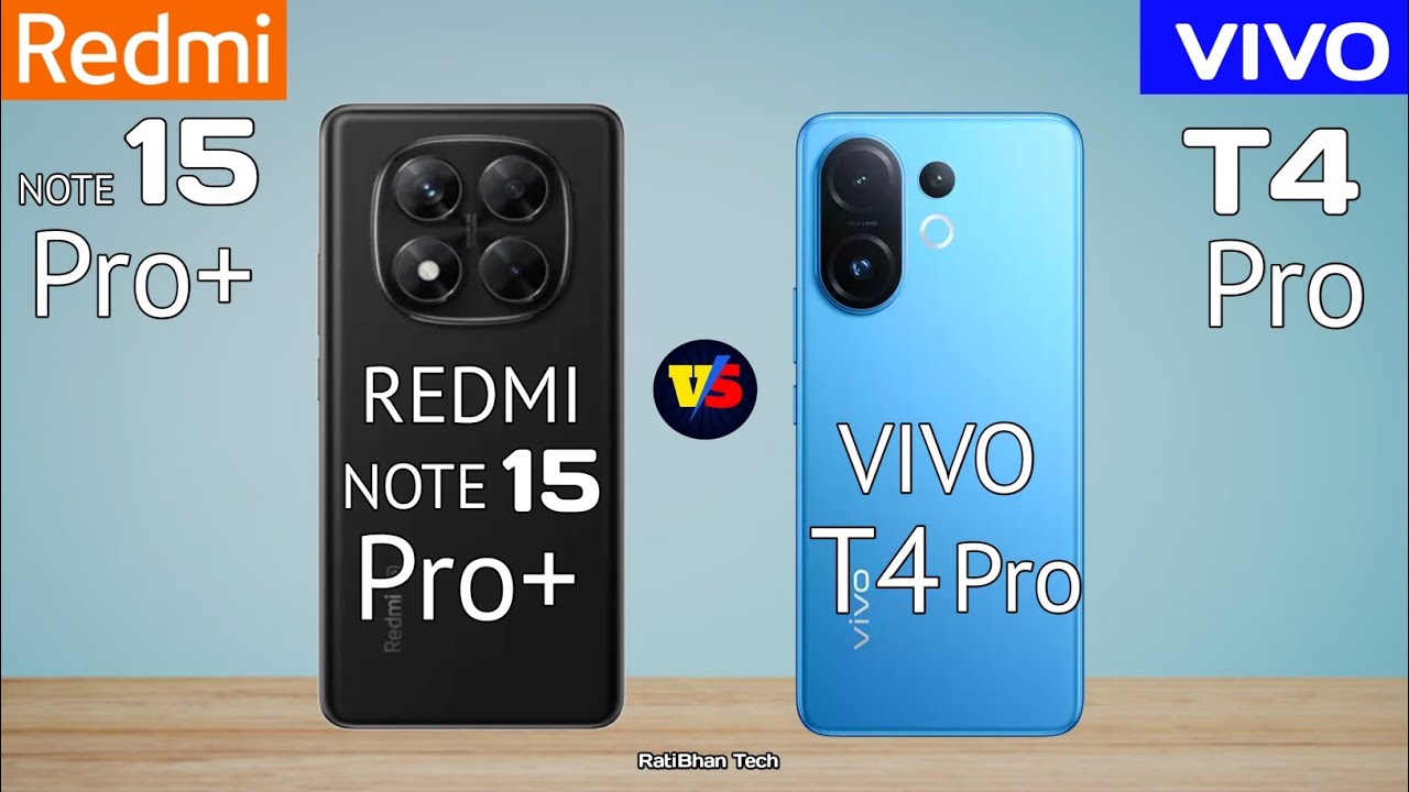 TheGyanGadgets's tweet card. Redmi Note 15 Pro Plus VS Vivo T4 Pro Full Compression / Redmi Note...